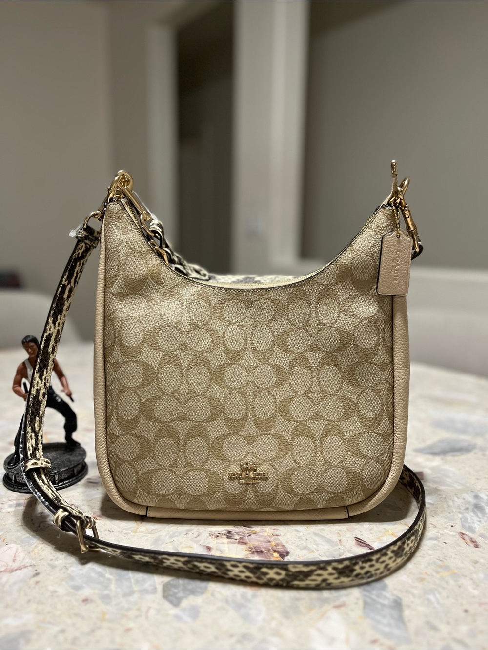NWT！COACH JULES HOBO IN SIGNATURE CANVAS（COACH C9191）